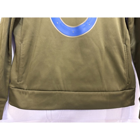 Indianapolis Colts Nike Women's Salute To Service Club NFL Pullover Hoodie Green - Picture 4 of 9